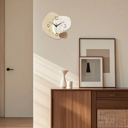 Modern Simple Wall Clock, Silent Quartz Clock, Bedroom Clock Living Room Sofa Background Decoration Wall Clock, No Battery